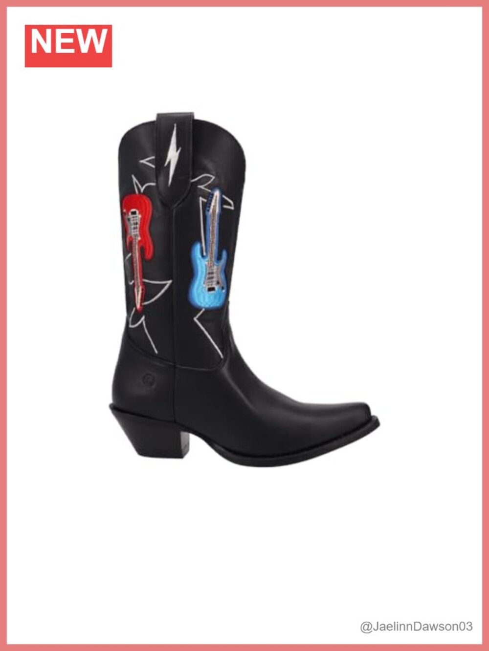Dingo Women's Leather Snip Toe Casual Mid Calf Boots Heel Pull-On